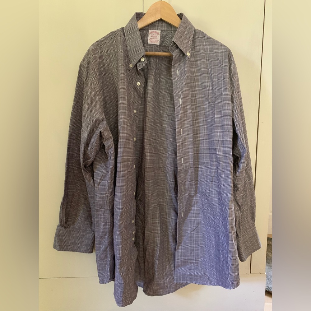 Brooks brothers - black and white Checkered Shirt